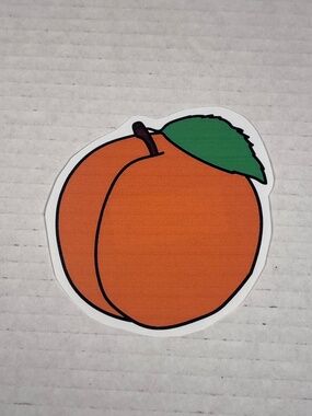 Apricot Vinyl Cut Sticker